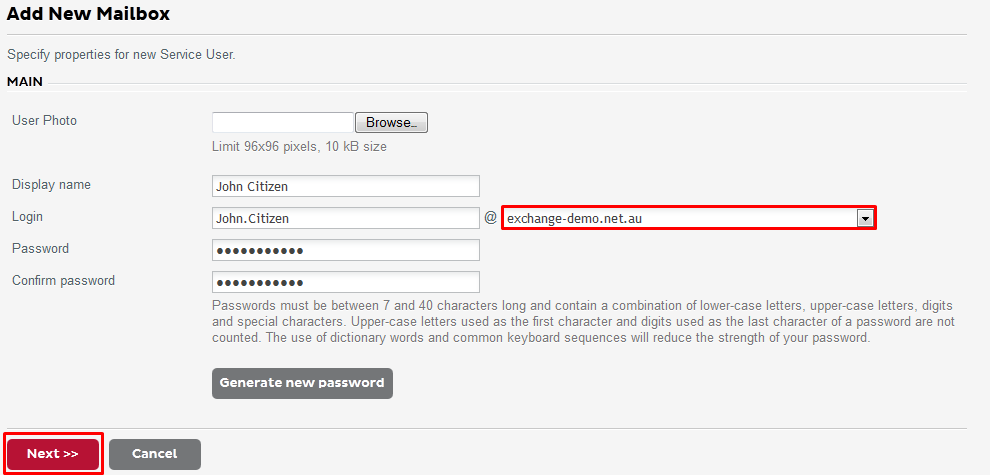 Creating A Hosted Exchange Mailbox | IiHelp