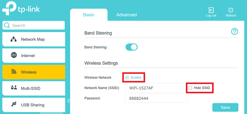 VX220-G2V Modem settings - Basic WiFi settings