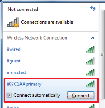 Windows 7 WiFi connection 2