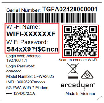 Barcode - Wi-Fi Details & QR
