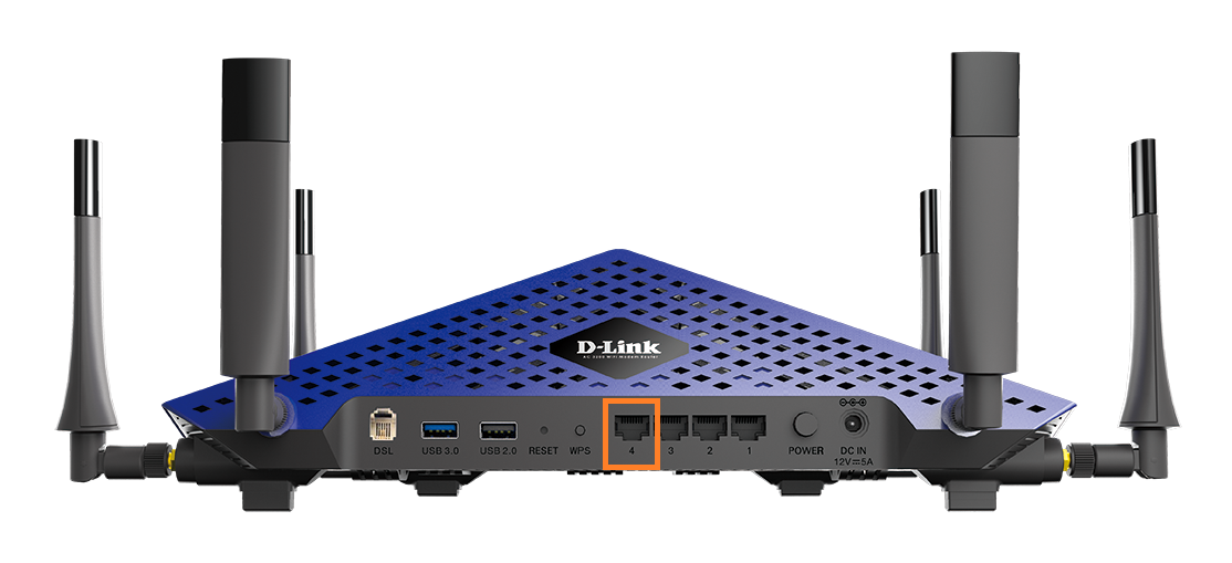 D-Link DSL-4320L LAN port