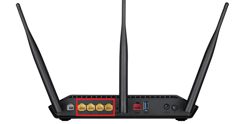 D-Link DSL-2888A LAN Ports