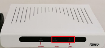 GFast LED Flashing or LAN Off