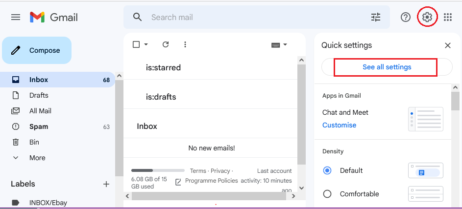 Gmail - All Settings