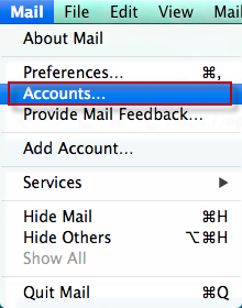 Mac Mail password update 1