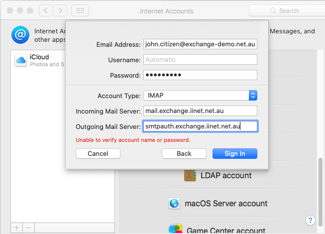 Hosted Exchange Macmail setup