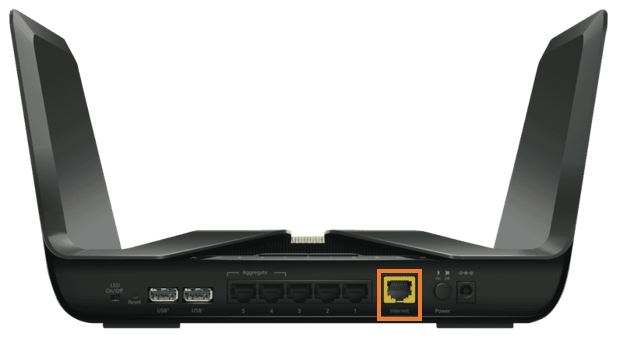 Netgear Nighthawk RAX80 Internet port