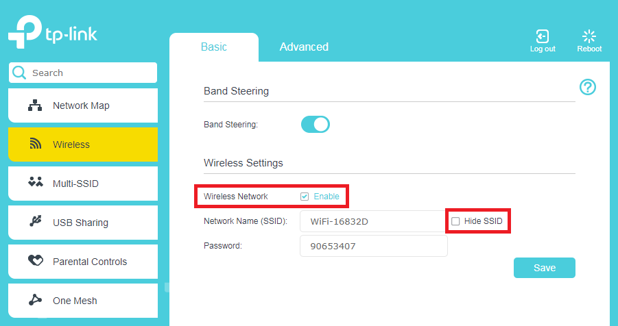 Smart Modem Gateway Basic WiFi settings