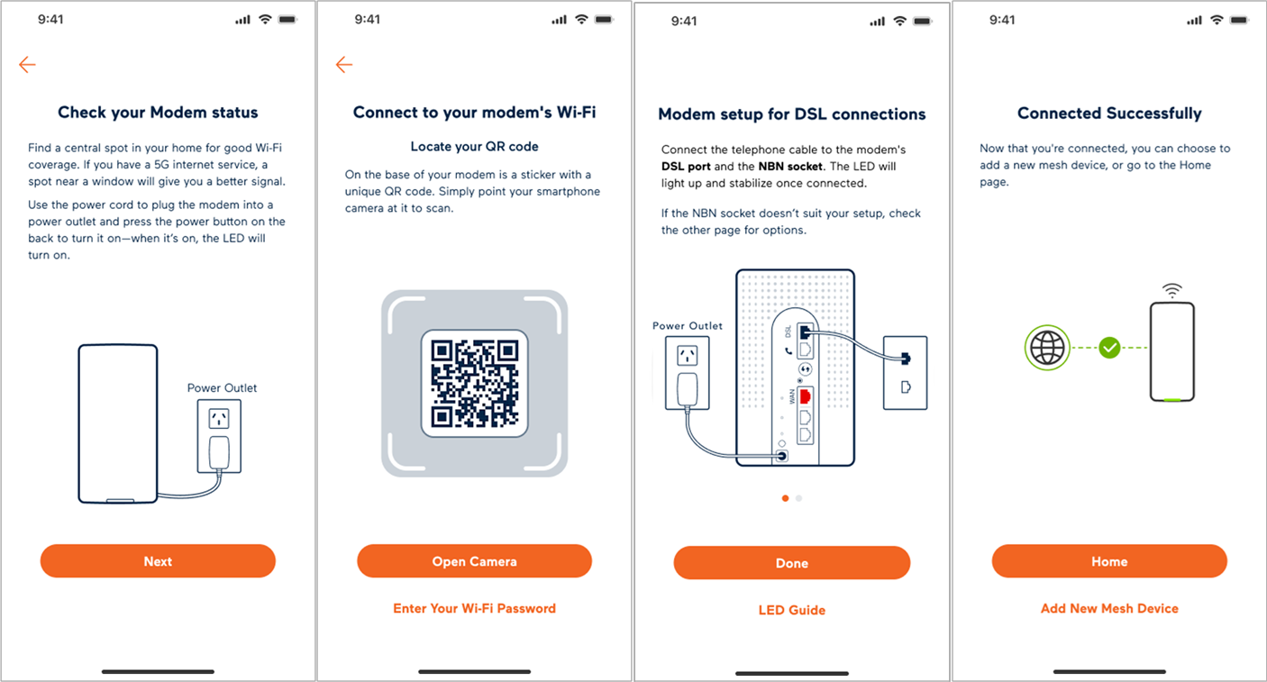 Wi-Fi Max - Set up FTTB/N - App