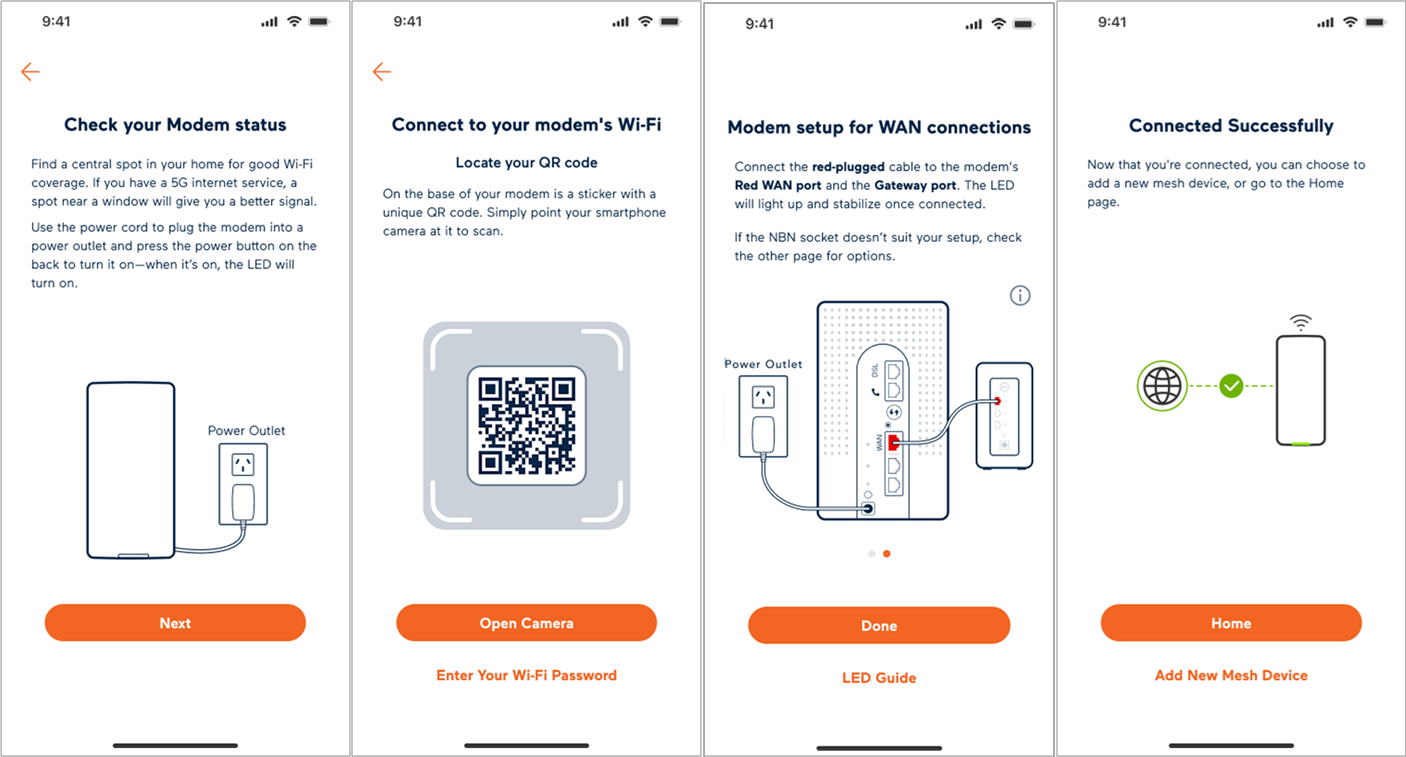 Wi-Fi Max - WAN Setup- App