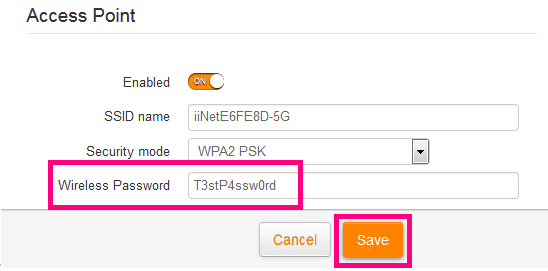 TG-789 WiFi password