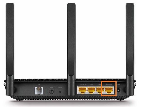 TP-Link Archer VR900 LAN/WAN port
