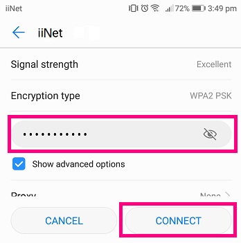 Android WiFi connection 3