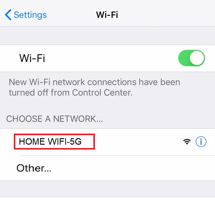 iOS Wifi SSID