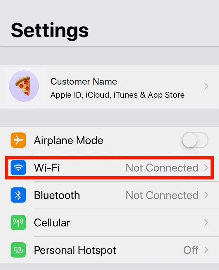 iOS Wifi