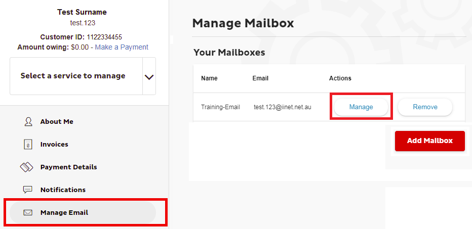 Toolbox mail forwarding 1