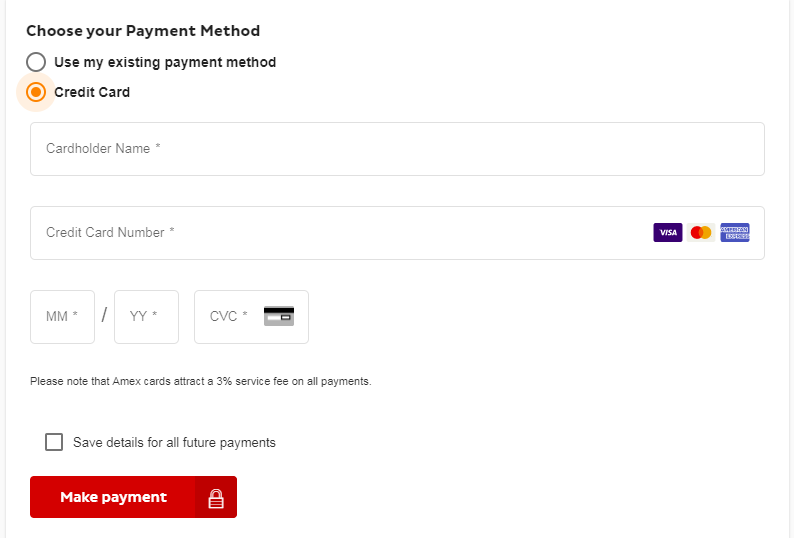 iiNet Mobile top up payment credit card