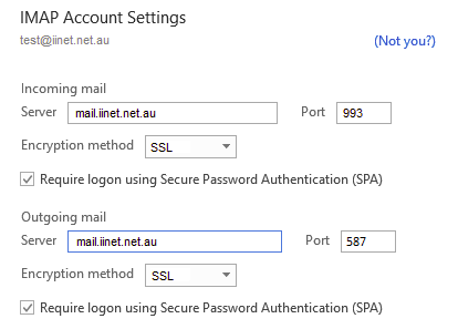 Outlook 2016 email setup 4