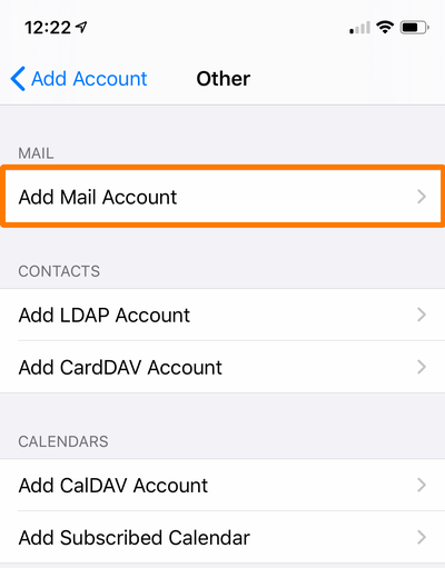 How to set up iiNet email for iPhone and iPad - Step 5