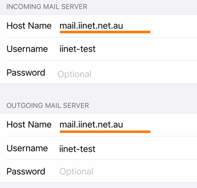 How to set up iiNet email for iPhone and iPad - Step 8