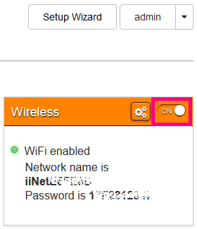 TG-789 WiFi settings example