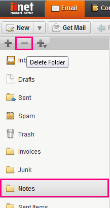 Desktop webmail delete folder