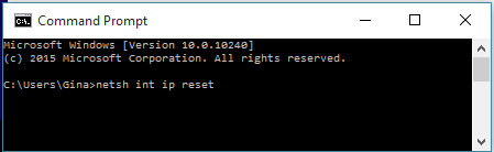 Windows 10 TCP/IP reset 3